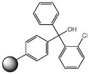2-Chlorotrityl alcohol on polystyrene, 1% cross-linked, 100-200 mesh, 0.6-1.5 mmol/g