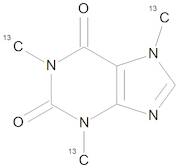 Caffeine 13C3 (trimethyl 13C3) 100 µg/mL in Acetonitrile