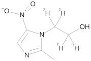 Metronidazole D4 (ethylene D4) 100 µg/mL in Acetonitrile