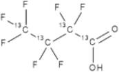 Perfluorobutanoic acid 13C4 50 µg/mL in Methanol:Water