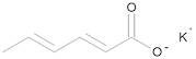trans-trans-Sorbic acid potassium 100 µg/mL in Water