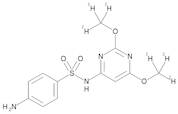 Sulfadimethoxine D6 (2,6-dimethoxy D6) 100 µg/mL in Acetonitrile