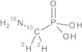 Aminomethyl phosphonic acid (AMPA) 13C 15N D2 100 µg/mL in Water