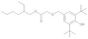 (((3,5-Bis(1,1-dimethylethyl)-4-hydroxyphenyl)methyl)thio)acetic acid 2-ethylhexyl ester