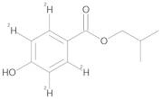 4-Hydroxybenzoic acid-isobutyl ester D4 (ring D4)
