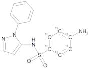 Sulfaphenazole 13C6 (sulfanilamide ring 13C6)