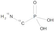 Aminomethyl phosphonic acid (AMPA) 13C 15N 100 µg/mL in Water