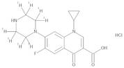 Ciprofloxacin D8 hydrochloride 100 µg/mL in Water