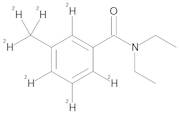 DEET D7 (methyl D3 benzeneamide D4) 100 µg/mL in Methanol