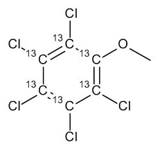 Pentachloroanisole 13C6 100 µg/mL in Acetone