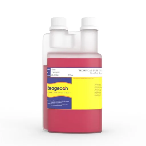 Reagecon pH 4.01 Technical Colour Coded Buffer Solution at 25°C