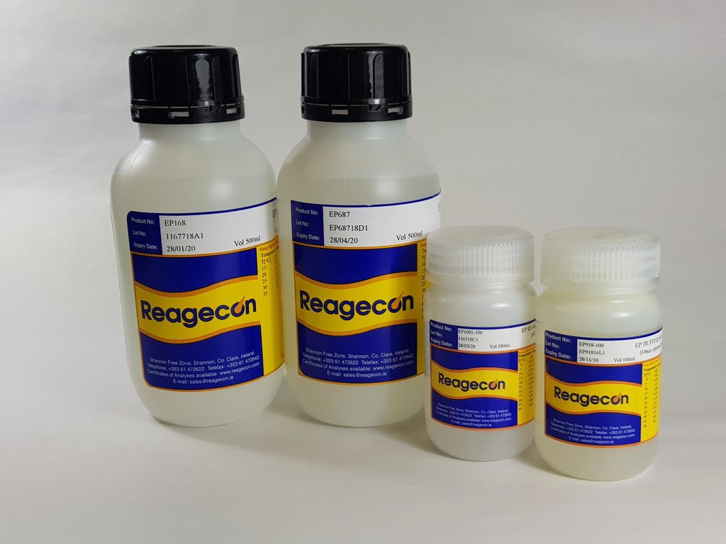 Reagecon pH 1.68 Buffer Solution at 25°C according to European Pharmacopoeia (EP)