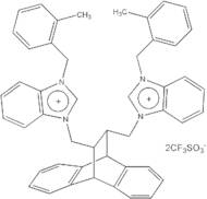 11,12-Bis[N-(2-methylbenzyl)-1H-benzimidazolium-3-methylene]-9,10-dihydro-9,10-ethanoanthracene bis(trifluoromethanesulfonate), min. 95%