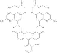 2-{4,5-Bis[(6-(2-ethoxy-2-oxoethoxy)-2-methylquinolin-8-ylamino)methyl]-6-hydoxy-3-oxo-3H-xanthe...