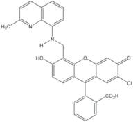 2-{2-Chloro-6-hydroxy-5-[2-methylquinolin-8-ylaminomethyl]-3-oxo-3H-xanthen-9-yl}benzoic acid FL