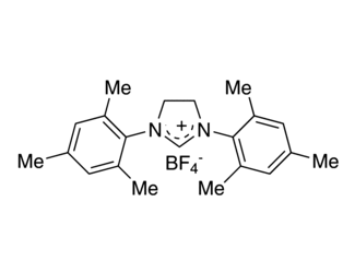 1,3-Bis(2,4,6-trimethylphenyl)-4,5-dihydroimidazolium tetrafluoroborate, min. 95% SIMes-HBF4