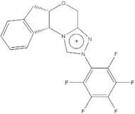 (5aS,10bR)-(-)-5a,10b-Dihydro-2-(pentafluorophenyl)-4H,6H-indeno[2,1-b][1,2,4]trizolo[4,3-d][1,4]oxazinium tetrafluoroborate (contains 15-20% minor isomer)