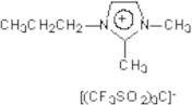 1,2-Dimethyl-3-propylimidazolium tris(trifluoromethylsulfonyl)methide, 99% [DMPIMe]