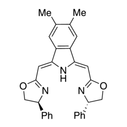 (1Z,3Z)-1,3-Bis[[(4S)-4,5-dihydro-4-phenyl-2-oxazolyl]methylene]-2,3-dihydro-5,6-dimethyl-1H-isoindole, 95%