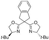 (4S,4'S)-2,2'-(1,3-Dihydro-2H-inden-2-ylidene)bis[4,5-dihydro-4-tert-butyloxazole], 98%