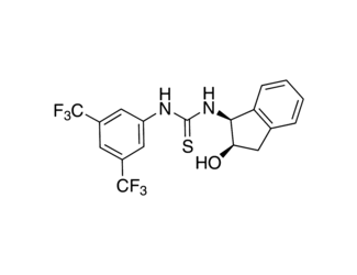 N-[3,5-Bis(trifluoromethyl)phenyl]-N'-[(1S,2R)-2,3-dihydro-2-hydroxy-1H-inden-1-yl]thiourea, 95%, (99% ee)