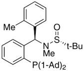 [S(R)]-N-[(R)-[2-(Diadamantanphosphino)phenyl](2-methylphenyl)methyl]-N,2-dimethyl-2-propanesulfinamide, 95%