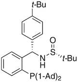 [S(R)]-N-[(S)-(4-(tert-Butyl)phenyl)[2-(diadamantanphosphino)phenyl]methyl]-2-methyl-2-propanesulfinamide, 95%