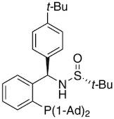 [S(R)]-N-[(R)-(4-(tert-Butyl)phenyl)[2-(diadamantanphosphino)phenyl]methyl]-2-methyl-2-propanesulfinamide, 95%