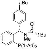 [S(R)]-N-[(S)-(4-(tert-Butyl)phenyl)[2-(diadamantanphosphino)phenyl]methyl]-N,2-dimethyl-2-propanesulfinamide, 95%