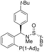 [S(R)]-N-[(R)-(4-(tert-Butyl)phenyl)[2-(diadamantanphosphino)phenyl]methyl]-N,2-dimethyl-2-propanesulfinamide, 95%