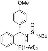 [S(R)]-N-[(S)-(4-(Methoxyphenyl)phenyl)[2-(diadamantanphosphino)phenyl]methyl]-2-methyl-2-propanesulfinamide, 95%