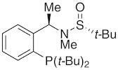 [S(R)]-N-[(R)-1-[2-(Di-tert-butylphosphanyl)phenyl]ethyl]-N,2-dimethyl-2-propanesulfinamide, 95%