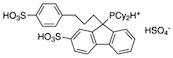 Dicyclohexyl-{9-[3-(4-sulfonylphenyl)propyl]-2-sulfonylfluoren-9-yl}phosphonium hydrogen sulfate, …