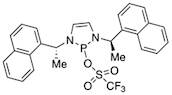 1,3-Bis[(1R)-1-(1-naphthalenyl)ethyl]-2,3-dihydro-1H-1,3,2-diazaphosphol-2-yl trifluoromethanesulf…