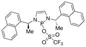 1,3-Bis[(1S)-1-(1-naphthalenyl)ethyl]-2,3-dihydro-1H-1,3,2-diazaphosphol-2-yl trifluoromethanesulfonate, min. 98%
