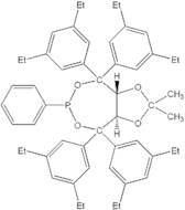 (3aR,8aR)-(-)-4,4,8,8-Tetrakis(3,5-diethylphenyl)tetrahydro-2,2-dimethyl-6-phenyl-1,3-dioxolo[4,5-e]dioxaphosphepin