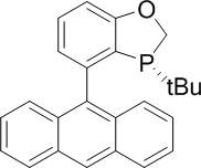 (R)-4-(Anthracen-9-yl)-3-(t-butyl-2,3-dihydrobenzo[d][1,3]oxaphosphole, 97% (>99% ee) [(R)-AntPhos]