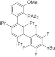 2-(Diadamantylphosphino)-3-methoxy-2’,4’,6’-tri-i-propyl-3’-(2,3,5,6-tetrafluoro-4-butylphenyl)-1,1’-biphenyl, AlPhos