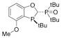 racemic-Di-tert-butyl(3-(tert-butyl)-4-methoxy-2,3-dihydrobenzo[d][1,3]oxaphosphol-2-yl)phosphine oxide, 97%