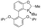 (2S,3S)-3-(tert-butyl)-4-(2,6-diisopropoxyphenyl)-2-methyl-2,3-dihydrobenzo[d][1,3]oxaphosphole, 97% (>99% ee)
