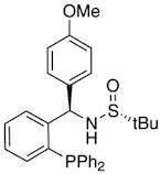 [S(R)]-N-[(R)-[2-(Diphenylphosphino)phenyl](4-methoxyphenyl)methyl]-2-methyl-2-propanesulfinamide, 95%