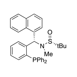[S(R)]-N-[(S)-[2-(Diphenylphosphino)phenyl]-1-naphthalenylmethyl]-N,2-dimethyl-2-propanesulfinamide, 95%