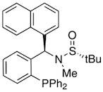 [S(R)]-N-[(R)-[2-(Diphenylphosphino)phenyl]-1-naphthalenylmethyl]-N,2-dimethyl-2-propanesulfinamide, 95%