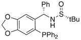 [S(R)]-N-[(S)-[6-(Diphenylphosphino)benzo[d][1,3]dioxol-5-yl]phenylmethyl]-2-methyl-2-propanesulfinamide, 95%