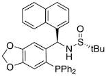 [S(R)]-N-[(R)-[6-(Diphenylphosphino)benzo[d][1,3]dioxol-5-yl]-1-naphthalenylmethyl]-2-methyl-2-propanesulfinamide, 95%