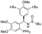 [S(R)]-N-[(R)-(3,5-Di-tert-butyl-4-methoxyphenyl)[2-(diphenylphosphino)-4,5-dimethoxyphenyl]-2-methyl-2-propanesulfinamide, 95%