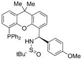 [S(R)]-N-[(R)-[5-(Diphenylphosphino)-9,9-dimethyl-9H-xanthen-4-yl](4-methoxyphenyl)methyl]-2-methyl-2-propanesulfinamide, 95%