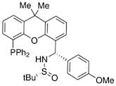 [S(R)]-N-[(S)-[5-(Diphenylphosphino)-9,9-dimethyl-9H-xanthen-4-yl](4-methoxyphenyl)methyl]-2-methyl-2-propanesulfinamide, 95%