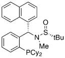 [S(R)]-N-[(S)-[2-(Dicyclohexylphosphino)phenyl]-1-naphthalenylmethyl]-N,2-dimethyl-2-propanesulfinamide, 95%