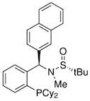 [S(R)]-N-[(R)-[2-(Dicyclohexylphosphino)phenyl]-2-naphthalenylmethyl]-N,2-dimethyl-2-propanesulfinamide, 95%